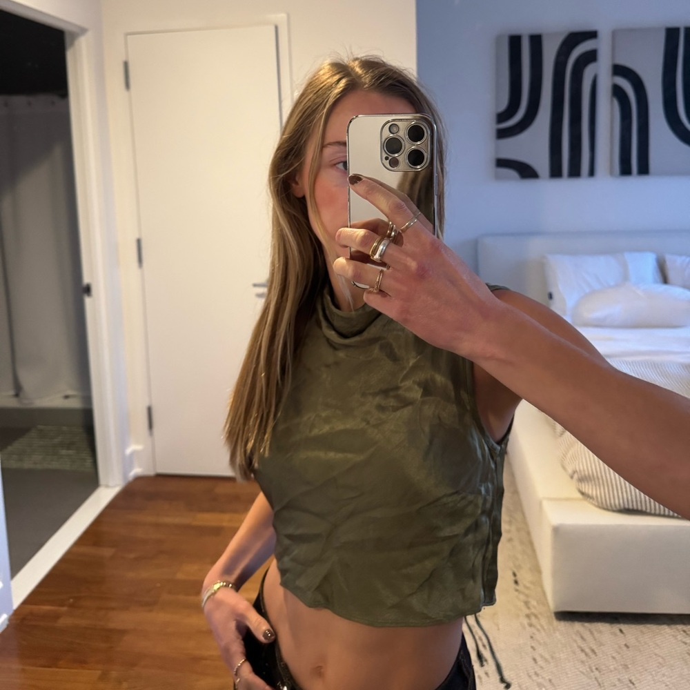 bec + bridge Olive Tank Top